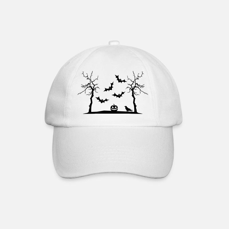 Halloween - Baseballkappe - Weiß/Weiß