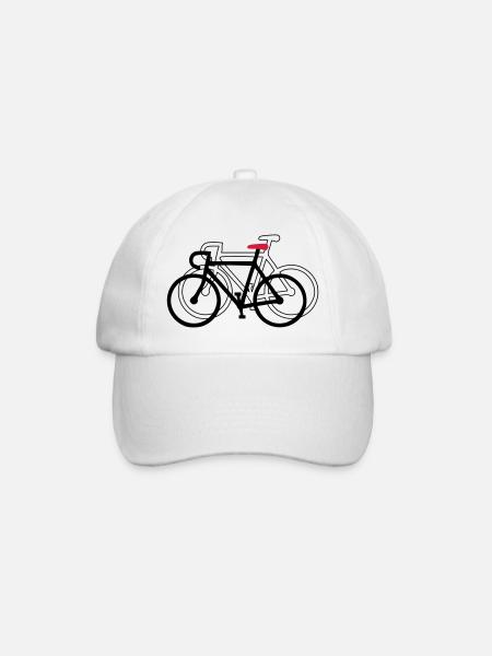 rad - Baseballkappe - Weiß/Weiß