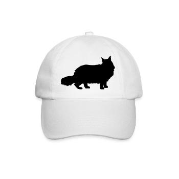 Maine Coon - Baseballkappe - Weiß/Weiß - Vorne