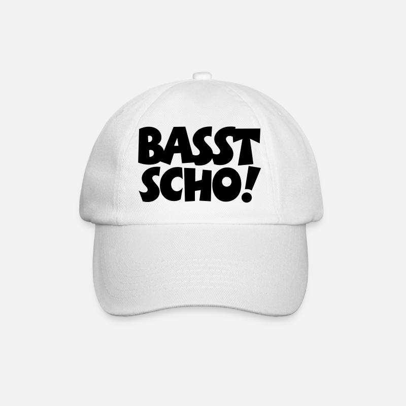 Basst Scho - Baseball Cap - white/white