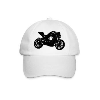 Kawasaki z750 (07) - Baseballkappe - Weiß/Weiß - Vorne