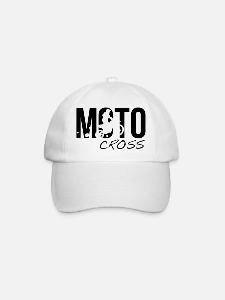 motocross - Baseball Cap - white/white
