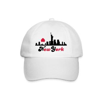 new york - Baseballkappe - Weiß/Weiß - Vorne