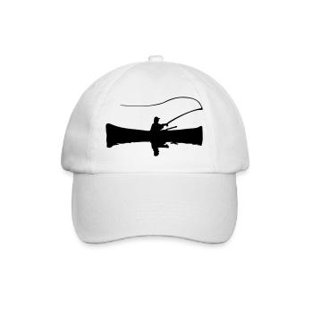 Fischer Angler - Baseballkappe - Weiß/Weiß - Vorne