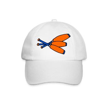 3 Keulen blau orange - Baseballkappe - Weiß/Weiß - Vorne