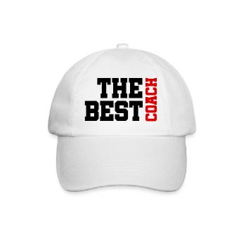The best Coach - Le meilleur entraîneur - Casquette classique - blanc/blanc - Devant