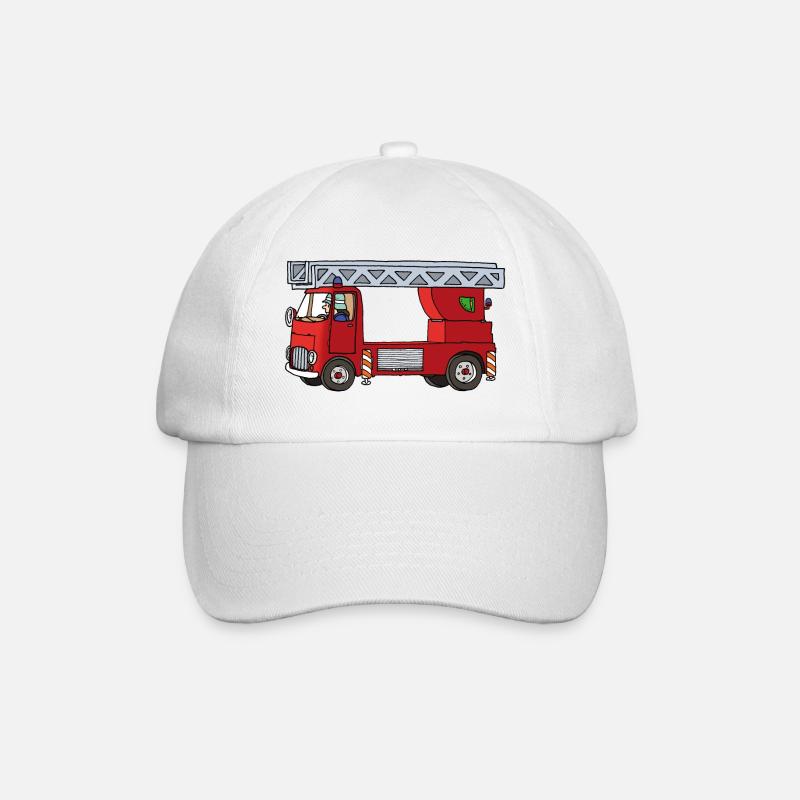 Drehleiter - Baseballkappe - Weiß/Weiß