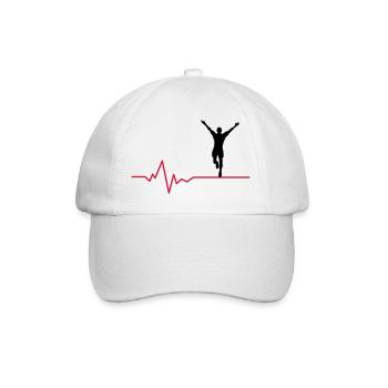 Jogger Puls - Baseballkappe - Weiß/Weiß - Vorne