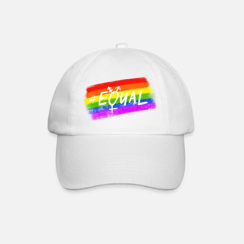 Equal Pride - Baseballkappe - Weiß/Weiß