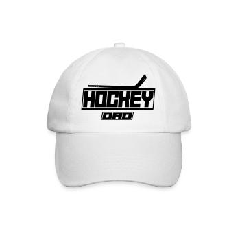 papa de hockey - Casquette classique - blanc/blanc - Devant