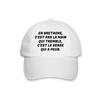 Bretagne / Breton / Bretonne / Breizh / Bzh - Casquette classique - blanc/blanc - Devant