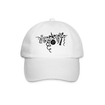 Party and silvester decoration - Baseball Cap - white/white - Front