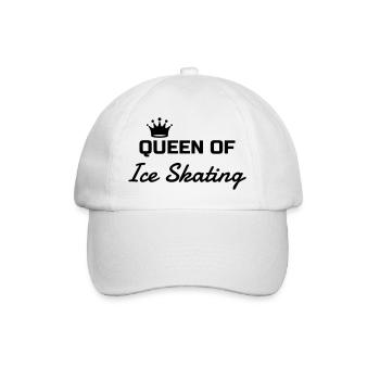 Ice Skating Skater Eislaufen Eisläufer Patinage - Baseball Cap - white/white - Front