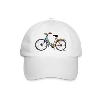 Schönes Fahrrad - Fahrräder - Gefährt - Rad - Baseballkappe - Weiß/Weiß - Vorne