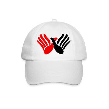 Albania Hands Red and Black - Casquette classique - blanc/blanc - Devant