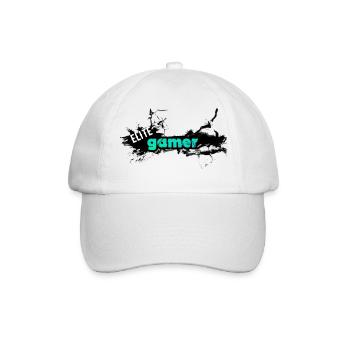 Elite Gamer Motivational Design - Baseball Cap - white/white - Front