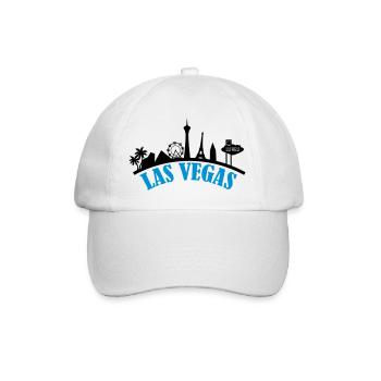 las_vegas_002 - Baseball Cap - white/white - Front