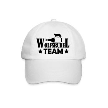 wolfsrudel_team_01 - Baseballkappe - Weiß/Weiß - Vorne