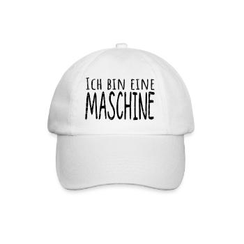 maschine - Baseballkappe - Weiß/Weiß - Vorne