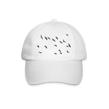 Les oiseaux - Casquette classique - blanc/blanc - Devant