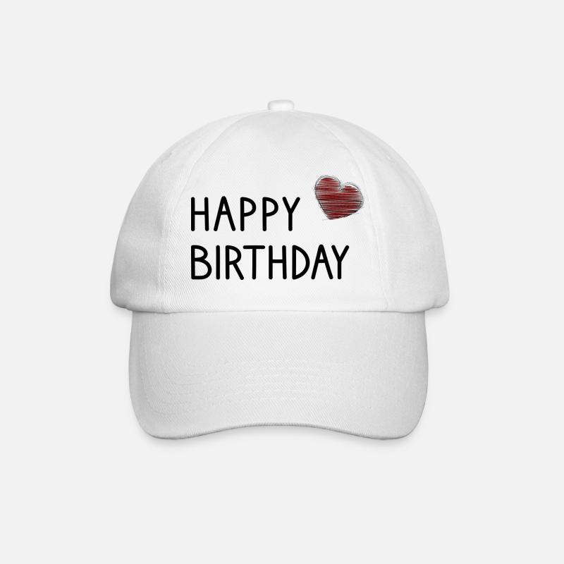 ALLES GUTE ZUM GEBURTSTAG. ALLES GUTE ZUM GEBURTSTAG. - Baseballkappe - Weiß/Weiß