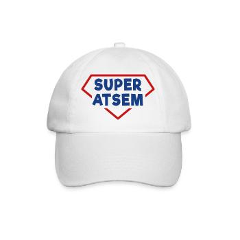 SUPER ATSEM - Casquette classique - blanc/blanc - Devant