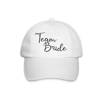 Team Bride - Baseballkappe - Weiß/Weiß - Vorne