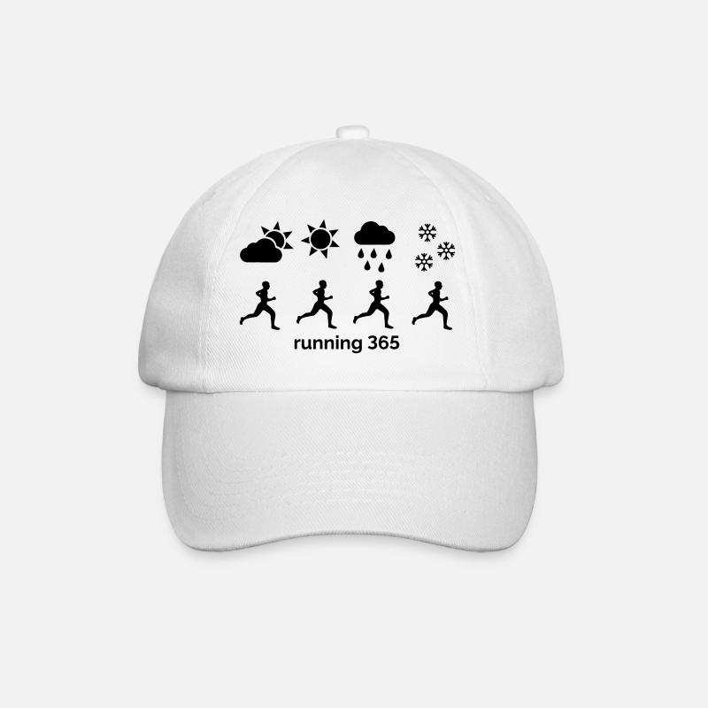 Course à pied 365 - Casquette classique - blanc/blanc