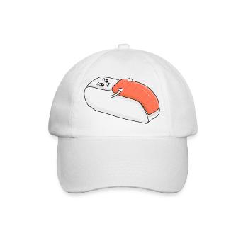 Schlafendes Sushi - Baseballkappe - Weiß/Weiß - Vorne