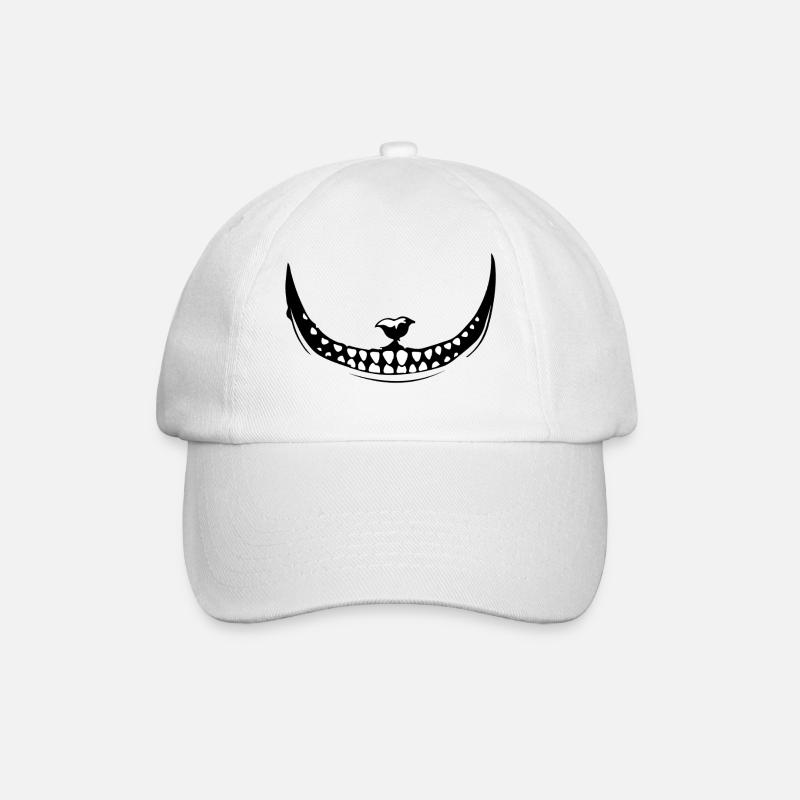 cat alice 3 - Baseball Cap - white/white