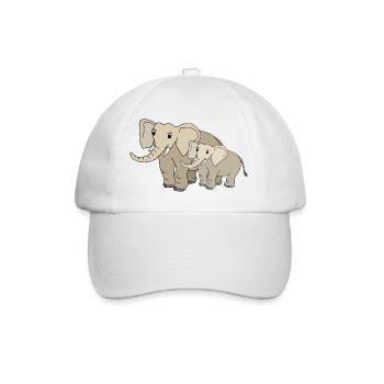Éléphant - Casquette classique - blanc/blanc - Devant
