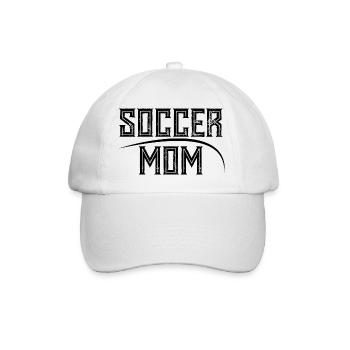 Soccer Mom - Baseball Cap - white/white - Front