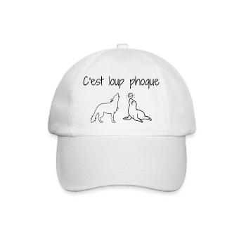 C'est loufoque - Casquette classique - blanc/blanc - Devant