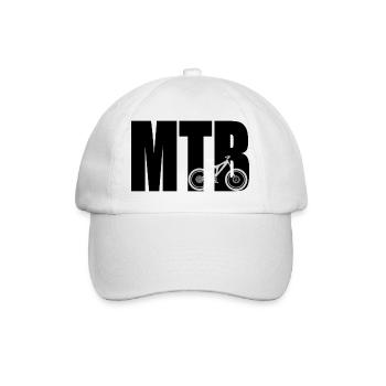 MTB - Baseballkappe - Weiß/Weiß - Vorne