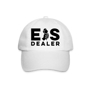 eis dealer eisverkäufer sommer - Baseballkappe - Weiß/Weiß - Vorne