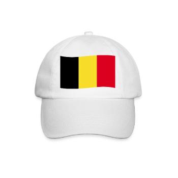 Drapeau belge Belgique Blason Belge Belge - Casquette classique - blanc/blanc - Devant