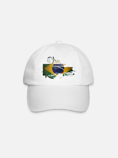 Brazil Vintage - Baseball Cap - white/white