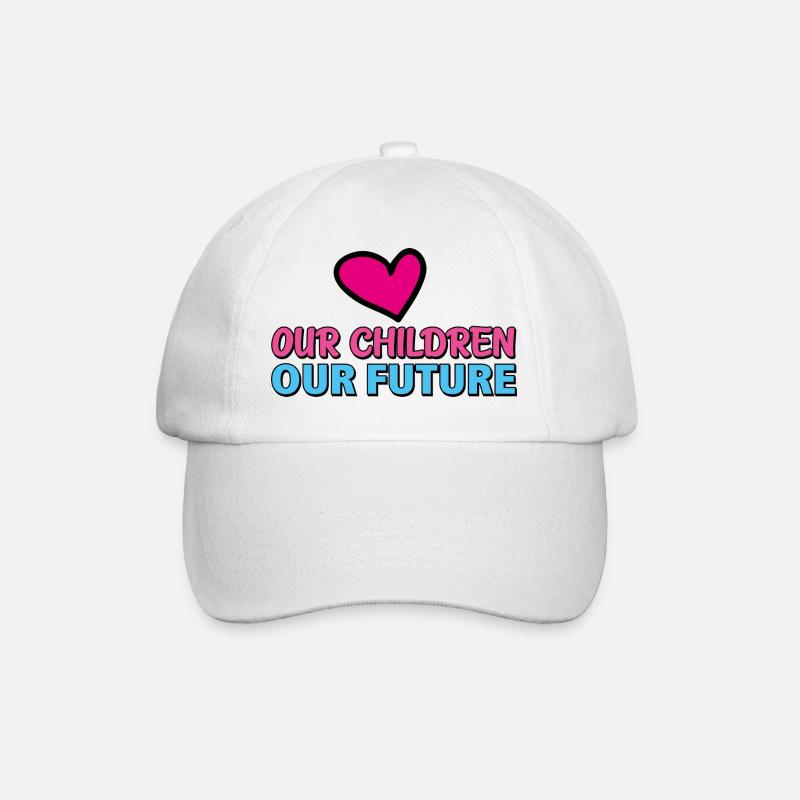 our children our future 2 - Casquette classique - blanc/blanc