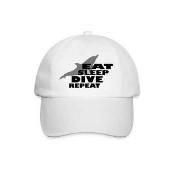 Diving Dive tauchen - Baseballkappe - Weiß/Weiß - Vorne