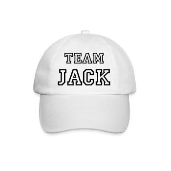 TEAM JACK Nom du chien Mâle TeamTricot - Casquette classique - blanc/blanc - Devant
