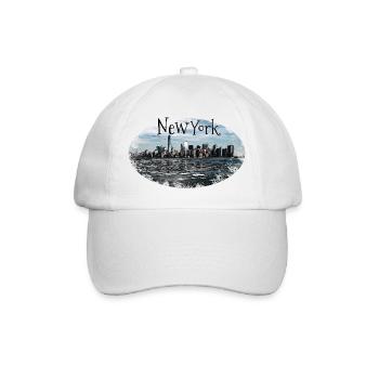 New York City Skyline Gift USA Idée cadeau - Casquette classique - blanc/blanc - Devant