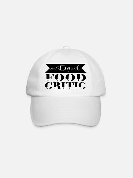 Critique gastronomique certifiée - Casquette classique - blanc/blanc