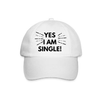 Single - Baseball Cap - white/white - Front