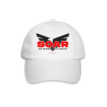 Envolez-vous sur des ailes comme des aigles - Ésaïe 40:31 - Casquette classique - blanc/blanc - Devant