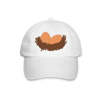 Oeufs Nid Oeufs Pâques - Casquette classique - blanc/blanc - Devant