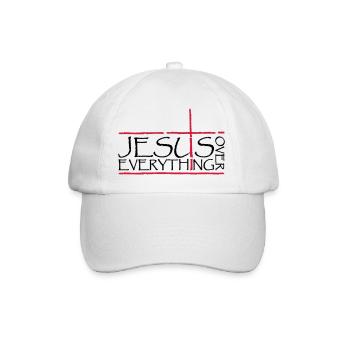 Jésus sur tout - Casquette classique - blanc/blanc - Devant