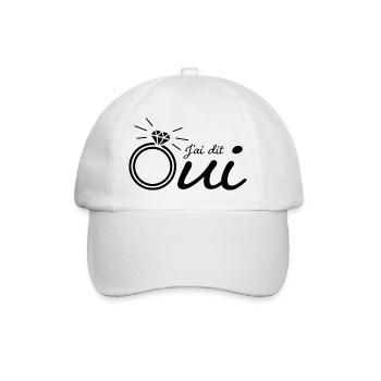 j ai dit oui - mariage - Casquette classique - blanc/blanc - Devant