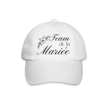 Team de la mariée - Casquette classique - blanc/blanc - Devant