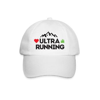 Ultra Running – Meine Liebe - Baseballkappe - Weiß/Weiß - Vorne