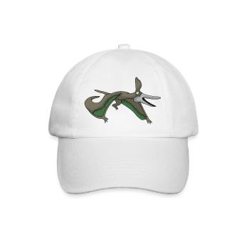 Flugsaurier 2 - Baseballkappe - Weiß/Weiß - Vorne